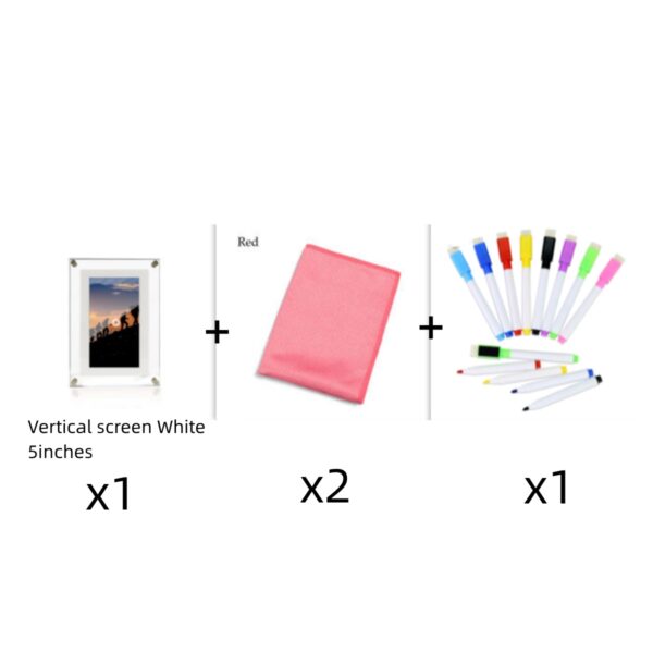 Modern Digital Photo Frame - 1GB Memory, Type-C Port, Elegant Vertical Design - Image 6