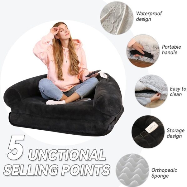 Human Pet Sofa Removable And Washable Detachable Doghouse Cathouse Dog Bed - Image 5