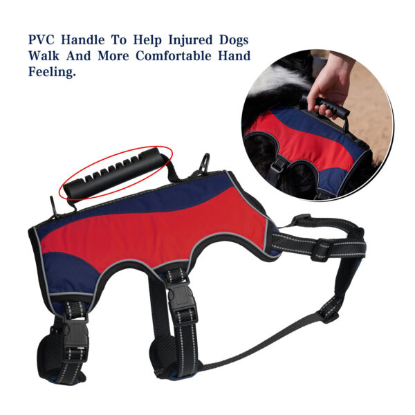 Pet Hand Holding Rope Vest Tactical - Image 7