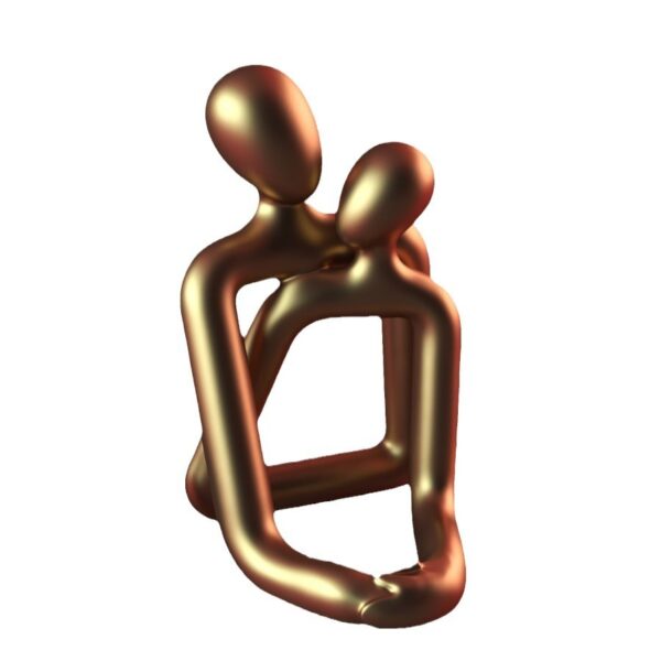 Love Sculpture – Elegant Desk Decor for Couples - Image 4