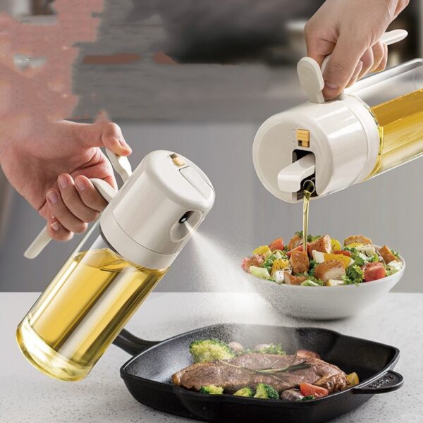 2 In 1 Oil Sprayer Bottle BBQ Cooking Oil Dispenser - Image 2
