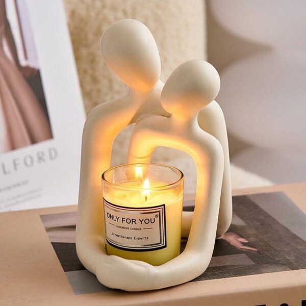 Love Sculpture – Elegant Desk Decor for Couples - Image 3