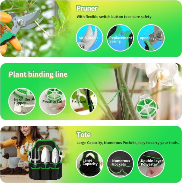 Heavy Duty Garden Tools 9Pieces Set - Image 6