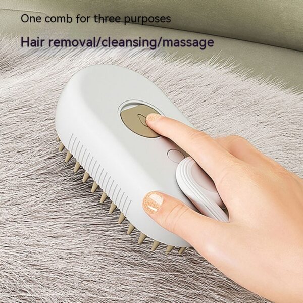3 in 1 Cat & Dog Steam Brush – Electric Grooming Comb with Spray - Image 2