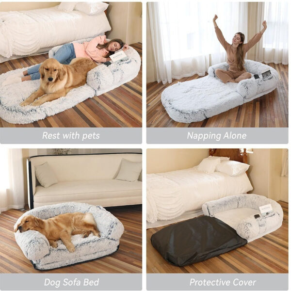 Human Pet Sofa Removable And Washable Detachable Doghouse Cathouse Dog Bed - Image 4