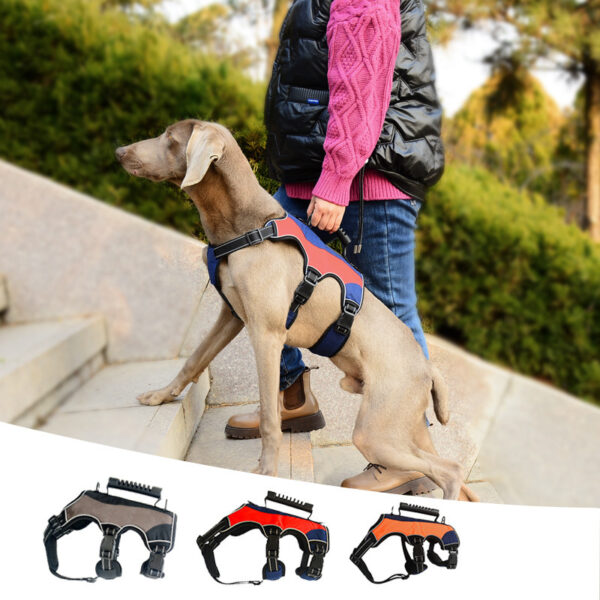 Pet Hand Holding Rope Vest Tactical - Image 5
