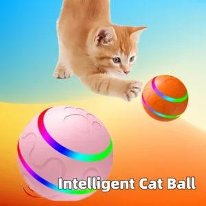 Smart Interactive Cat Toy – USB Rechargeable Self-Rotating Ball