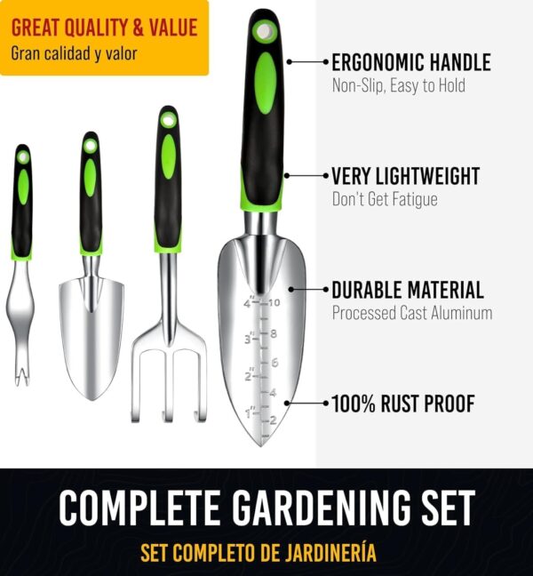 Heavy Duty Garden Tools 9Pieces Set - Image 4