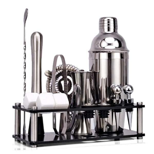 Stainless Steel Cocktail Shaker Set - Image 4