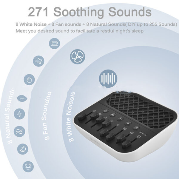 Sleep Aid White Noise Fan Sound Natural Sound Headphone Output - Image 6