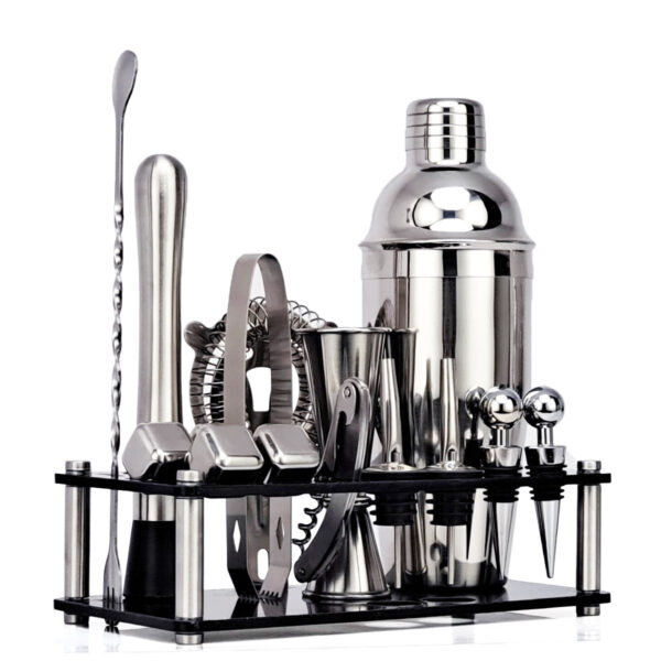 Stainless Steel Cocktail Shaker Set - Image 5