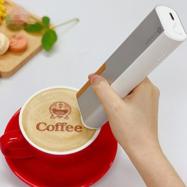 Handheld Inkjet Printing Pen Cake Edible Coffee Latte