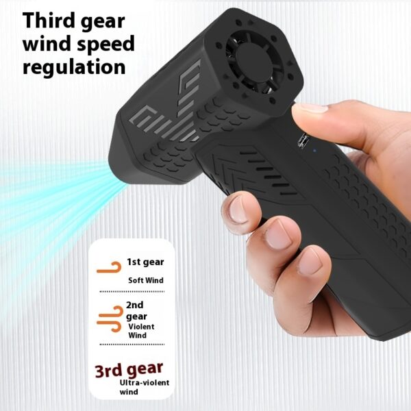 Violent Turbo Fan Outdoor Wireless Handheld Portable Dust Blowing Artifact Brushless Motor Car Fan - Image 3