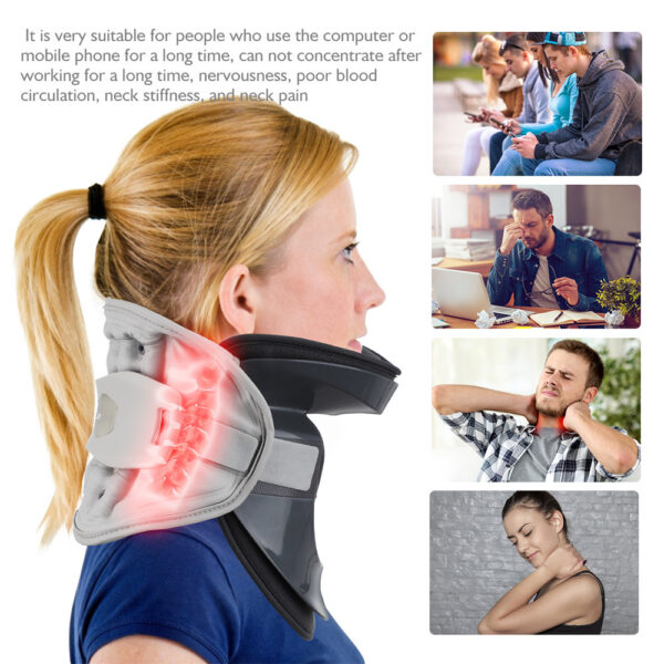 Home Use Cervical Vertebra Correction Neck Protector Support Traction Device - Image 4