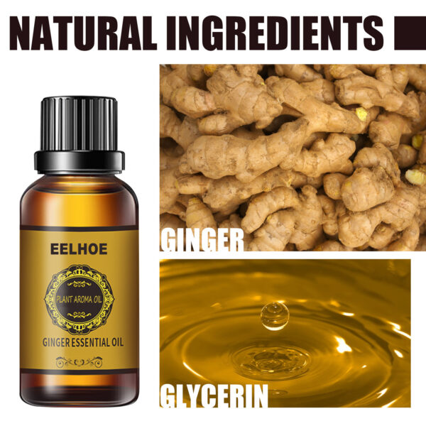 Ginger Essential Oil 10ml Vegetable Oil Body Massage Humidifier - Image 6