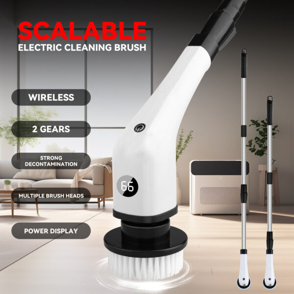 Electric Cleaning Brush Household Multi-functional 7-in-1 Toilet Bathroom Cleaning Brush - Image 4