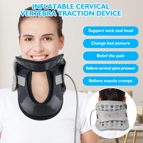Home Use Cervical Vertebra Correction Neck Protector Support Traction Device - Image 5