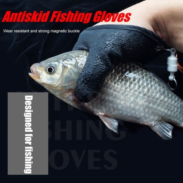 Fishing Gloves Anti-Slip Protect Hand From Puncture Scrapes Fisherman Professional Catch Fish Latex Hunting Gloves Left Right - Image 7