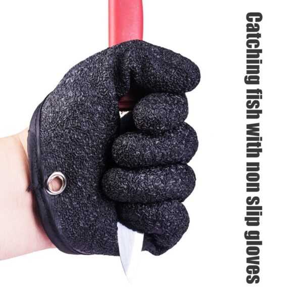 Fishing Gloves Anti-Slip Protect Hand From Puncture Scrapes Fisherman Professional Catch Fish Latex Hunting Gloves Left Right - Image 8