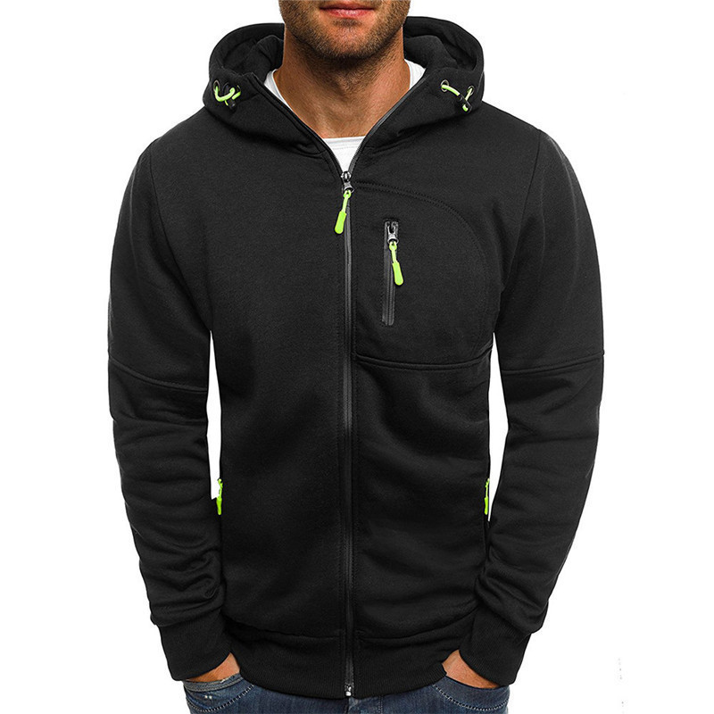 Men's Zipper Hooded Sweater Men's Zipper Hooded Sweater - Image 5