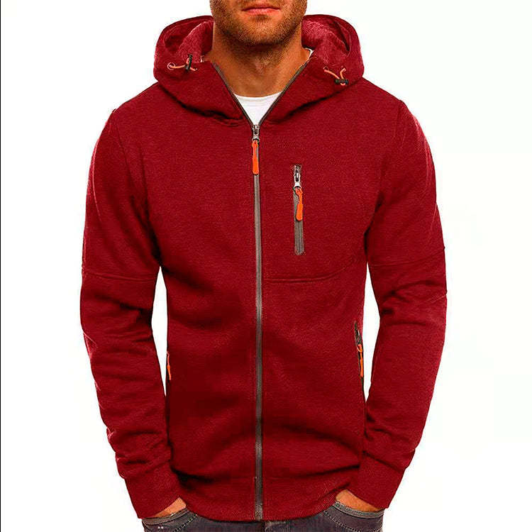 Men's Zipper Hooded Sweater Men's Zipper Hooded Sweater - Image 8