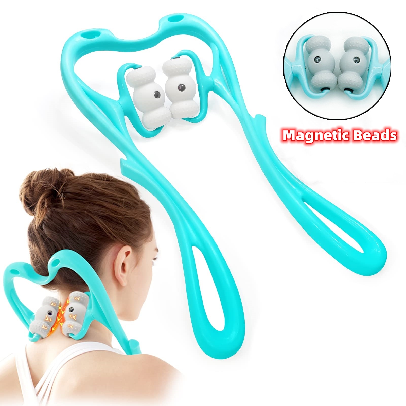 360-Degree Neck Massager for Pain Relief - Deep Tissue Roller 360-Degree Neck Massager for Pain Relief - Deep Tissue Roller
